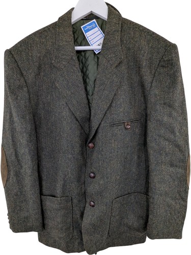Vintage tweed blazer jacket - tweed,