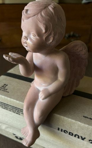 Terracotta angel shelf - angel,