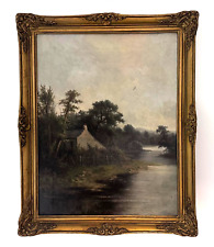Antique oil painting on canvas