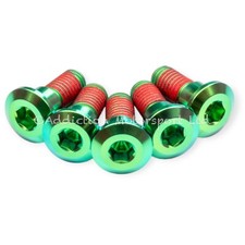 Green titanium rear disc - green,