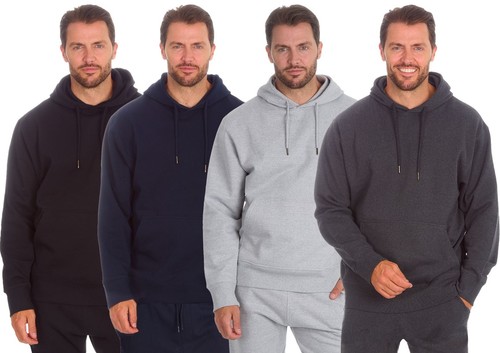 Mens hoodie jumper brushed - mens,