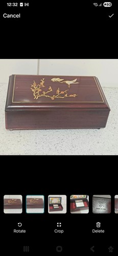 Vintage musical trinket - box, by