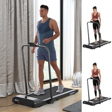 Foldable Walking Treadmill Aerobic Exercise Machine w/ LED Display