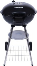 George Foreman GFKTBBQ1801B Portable Charcoal BBQ Round Kettle 44cm Black