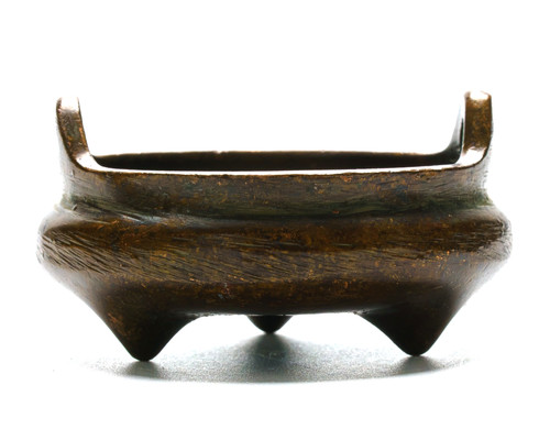 Chinese bronze censer tripod - bronze,