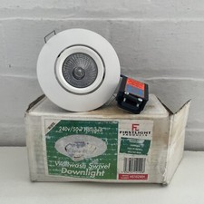 WALLWASH SWIVEL DOWNLIGHT WHITE DIMMABLE CEILING HS102WH HALOGEN FIRSTLIGHT
