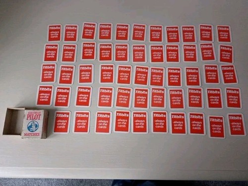 Vintage titbits playing cards - playing,