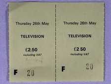 Television Ticket Stubs