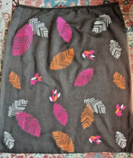 White Stuff A-Line Skirt with Embroidered Feathers UK: 16