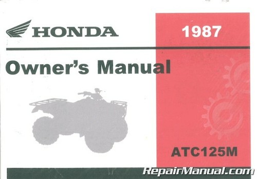 1987 honda atc125m wheeler - atc125m,