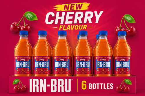 Irn bru cherry flavour 6x500ml - irn-bru,