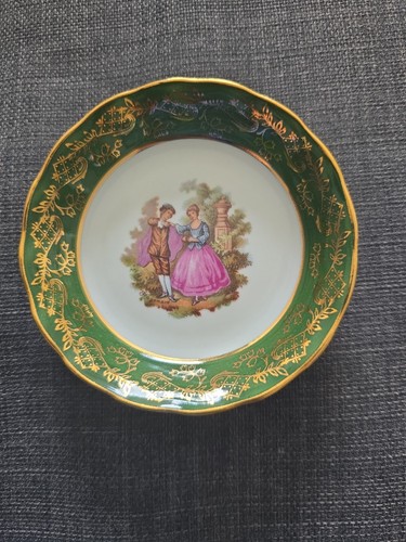 Limoges plate cm courting - limoges,