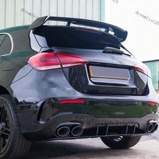 FOR 2018-ON MERCEDES A CLASS W177 A45 A35 STYLE REAR ROOF BOOT SPOILER LIP GLOSS
