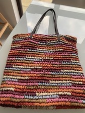 M&S Beige Raffia Summer Bag