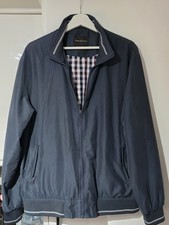 Aspen & Court Men's Navy Wool Overcoat Size Large