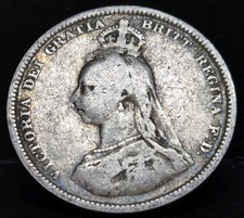 1887 one shilling queen - 1887,