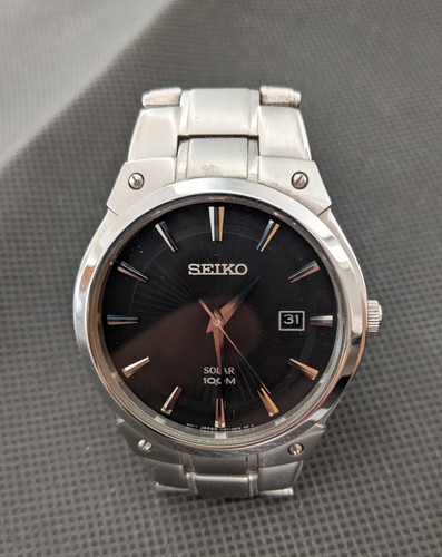 Seiko watch mens solar - , 100m