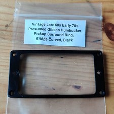 Vintage Late 60s Early 70s Presumed Gibson Bridge Humbucker Pickup Surround Ring