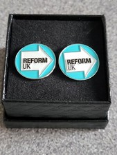 Reform UK Enamel Cufflinks