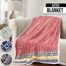 Aztec Printed Blanket Throw
