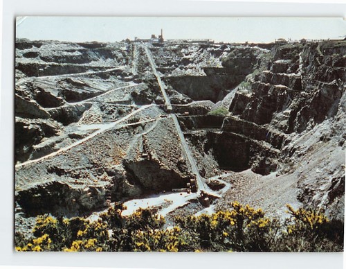 Postcard delabole slate quarry - delabole,