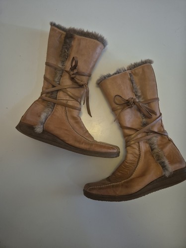 Womens dune boots lined brown - womens,