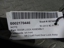 NISSAN NOTE  DOOR SOLENOID 5 Door Hatchback  13-15 Mk2 Left Front Door Lock Assy