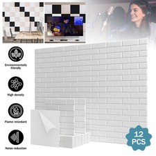 12X Acoustic Wall Panel Tiles