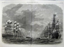 Old Antique Print 1867 War