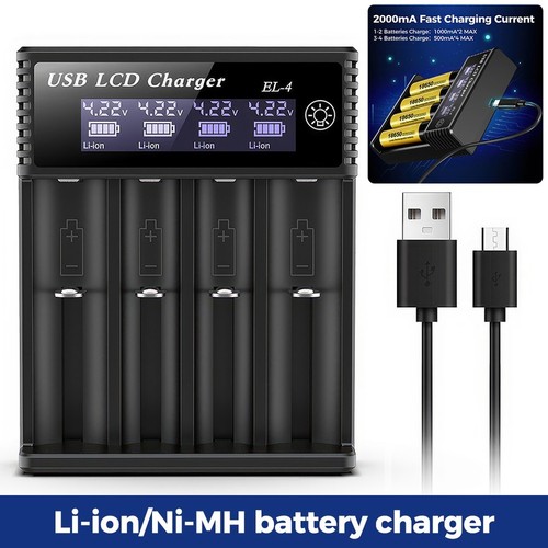 Slots smart battery - 4, charger