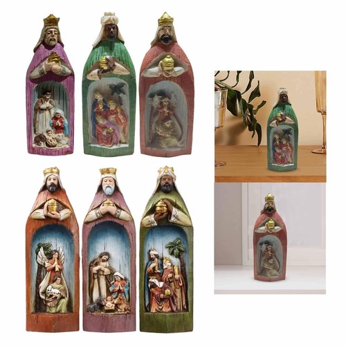 Moments time nativity resin - time,
