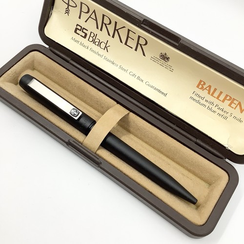 New parker black ballpoint - new,