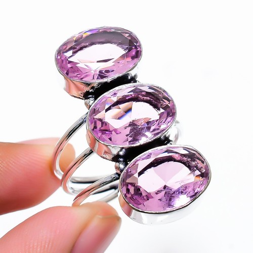 Pink kunzite gemstone handmade - pink,