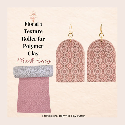 Floral texture roller - floral,
