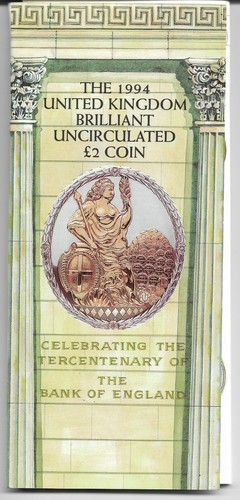 1994 tercentenary coin - tercentenary, £2