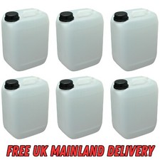 6 x 5 Litre Natural HDPE