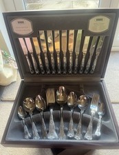 Viners vintage Kings Royale 44 Piece Canteen Of Cutlery for 6 People Boxed Used