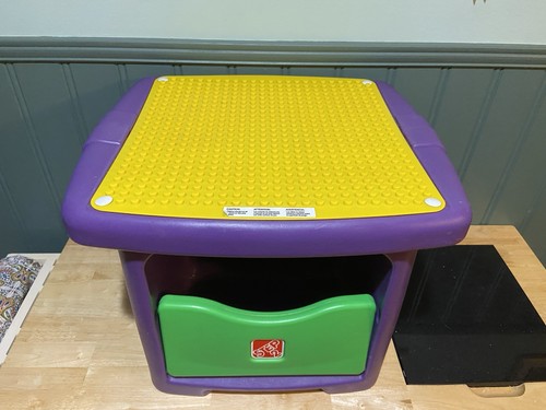 Step lego duplo - table, yellow
