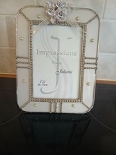 Silver Tone Metal Pearl's