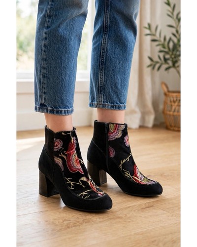 Ruby shoo black embroidered - shoo,