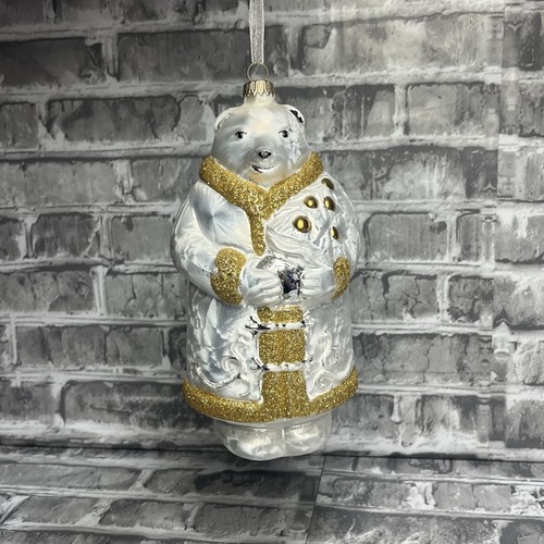 Large glass polar bear - polar,