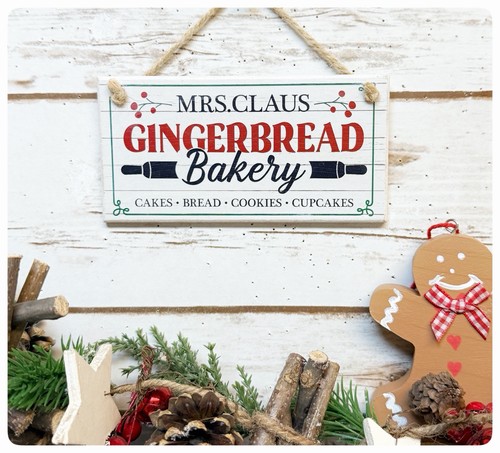 Hanging sign gingerbread - hanging,