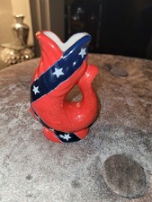 Wade Gluggle Jug Blue,red and white stars height 8cms unusual stamped to base