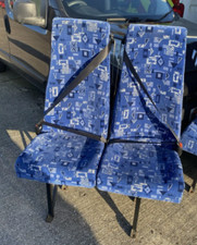 Double Van Seat With Built In Seatbelts for Camper, Motorhome, Minibus