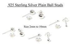 925 Sterling Silver Plain Ball