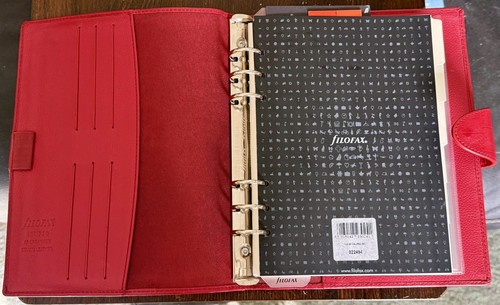 Filofax calipso red deluxe - calipso,