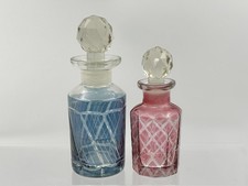 2x Vintage Cranberry & Blue