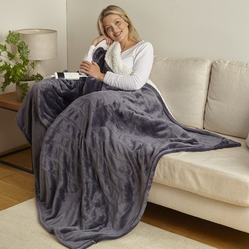Luxury electric heated - luxury, throw