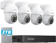 ieGeek - PoE Security CCTV Camera Systems W/ AI Human & Vehicle Detection 4K