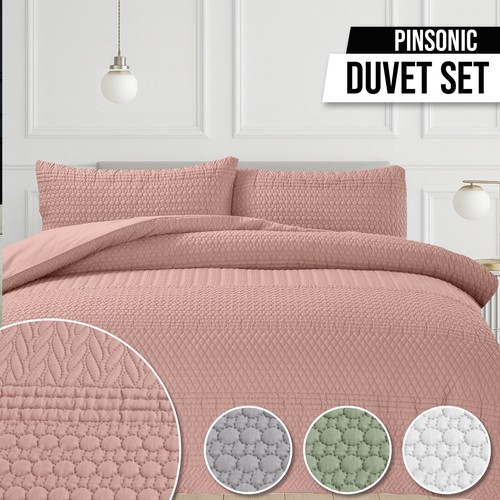 Microfibre quilted duvet covet - quilted,